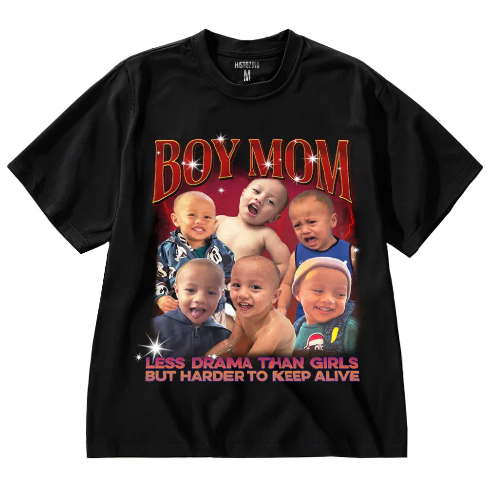 "Boy Mom" Handcraft Tee - Histozing