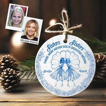 "White Christmas" Handcraft Ceramic Ornament