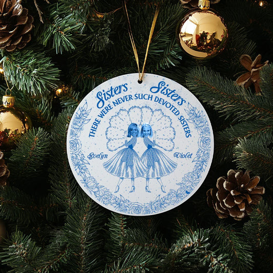 "White Christmas" Handcraft Ceramic Ornament