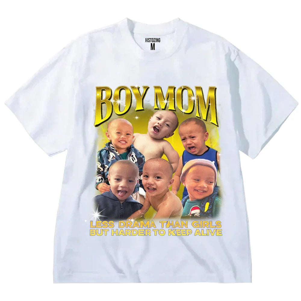 "Boy Mom" Handcraft Tee - Histozing
