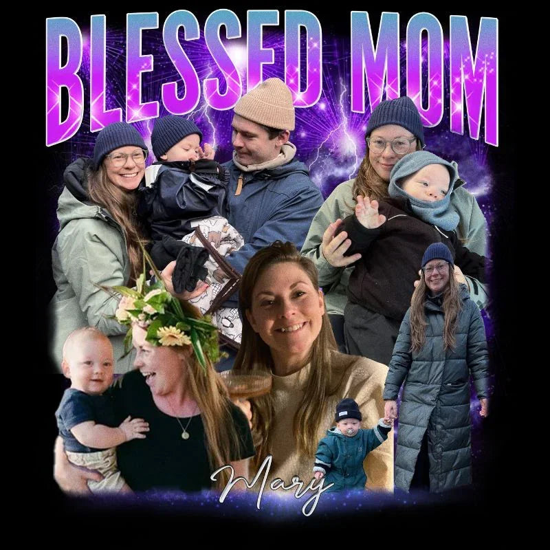 "Blessed Mom" Handcraft Tee - Histozing