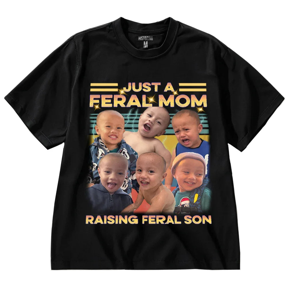"Feral Mom" Handcraft Tee - Histozing