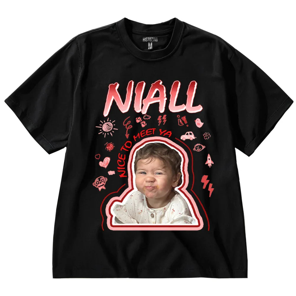 "Nice to meet ya" Handcraft Tee - Histozing