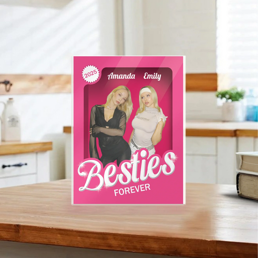 "Besties Forever" Handcraft Acrylic Block Plaque