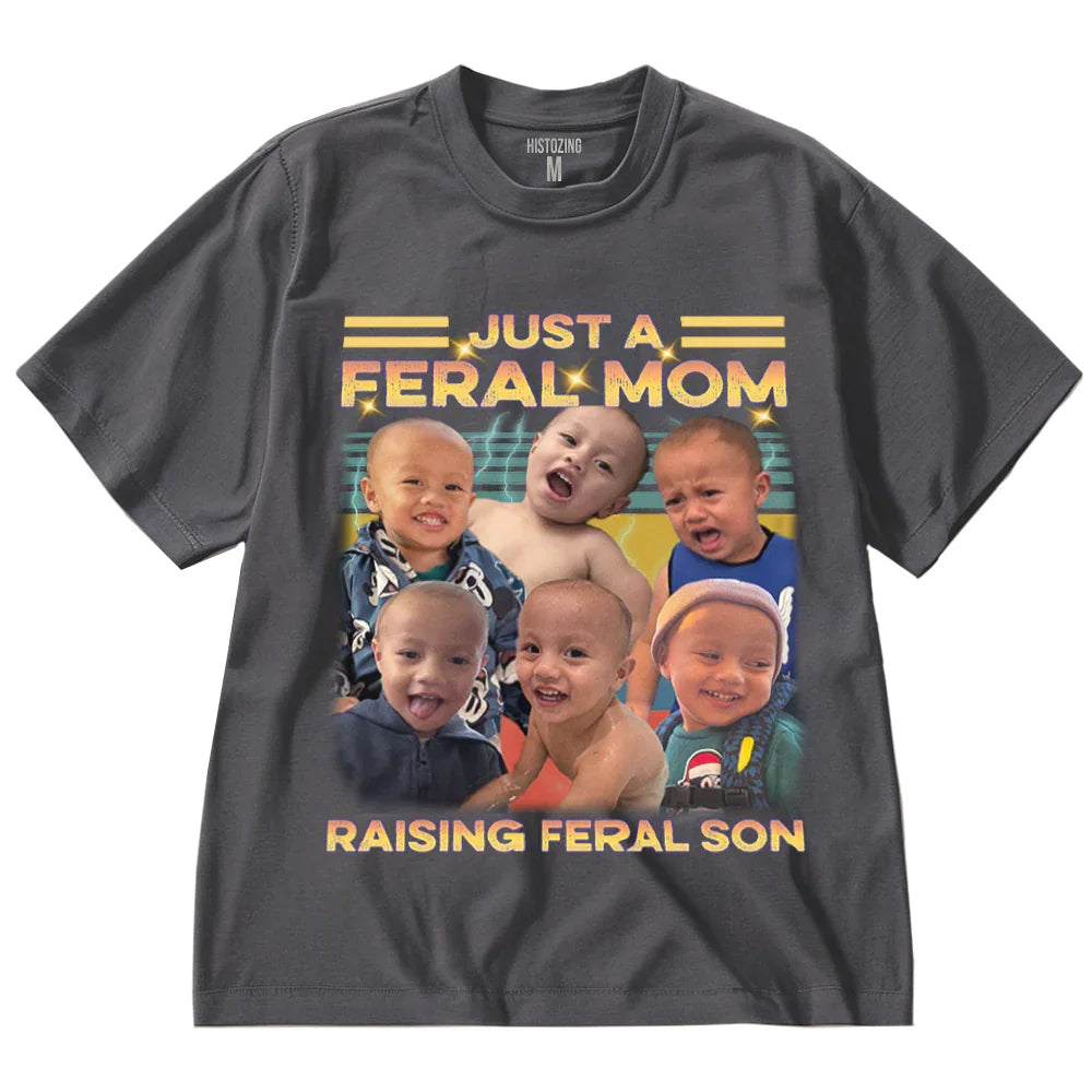 "Feral Mom" Handcraft Tee - Histozing