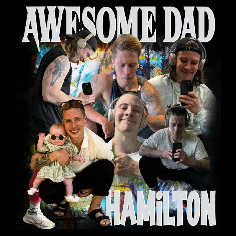 "Awesome Dad" Handcraft Tee - Histozing