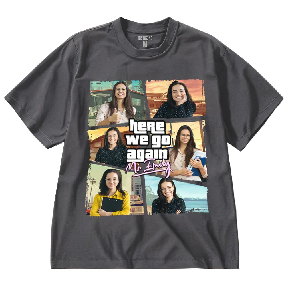 "Here we go again" Handcraft Tee - Histozing