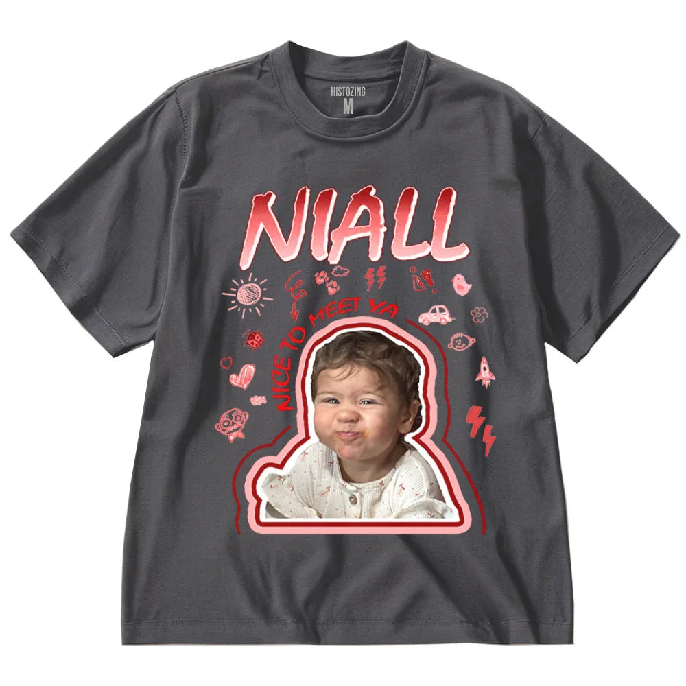 "Nice to meet ya" Handcraft Tee - Histozing