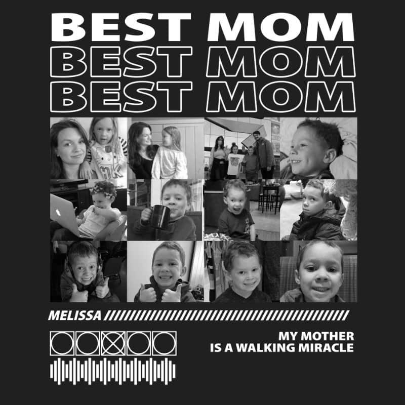 'Best Mom' Handcraft Tee - Histozing