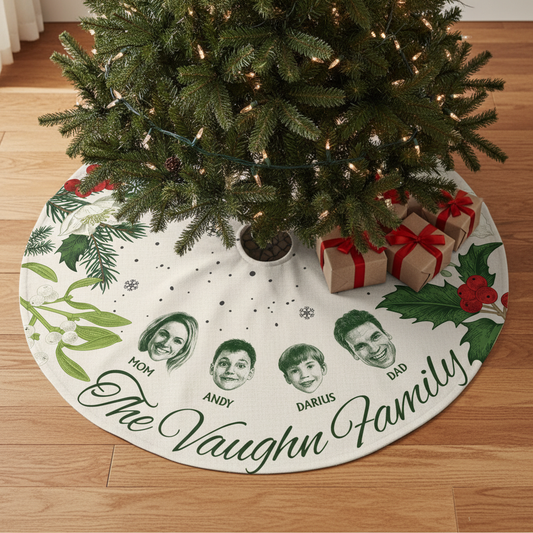 Circle of Love Christmas Tree Skirt