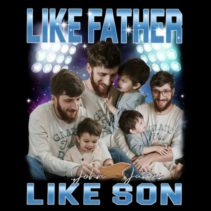 "Like Father Like Son 1" Handcraft Tee - Histozing