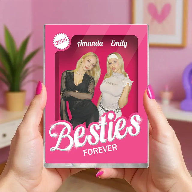 "Besties Forever" Handcraft Acrylic Block Plaque