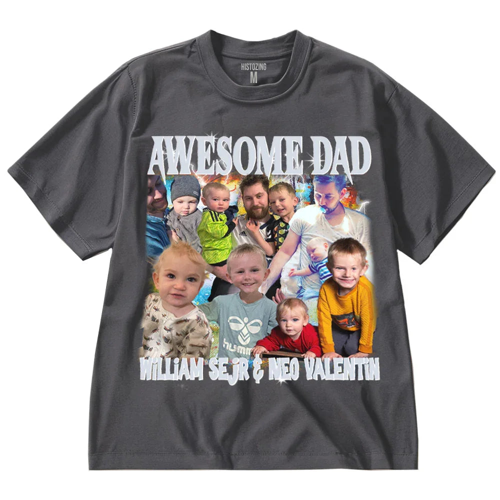 "Awesome Dad" Handcraft Tee - Histozing