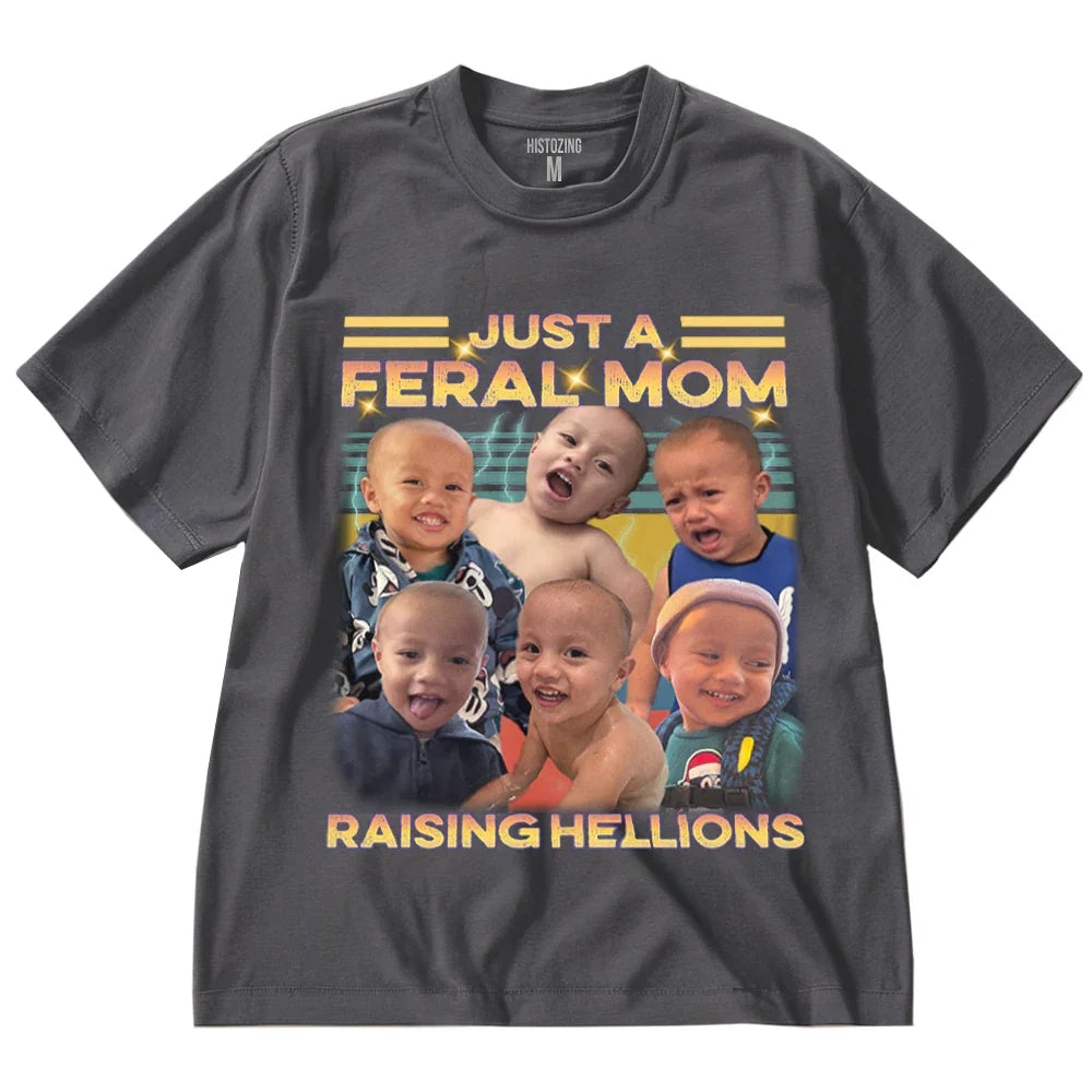 "Feral Mom" Handcraft Tee - Histozing