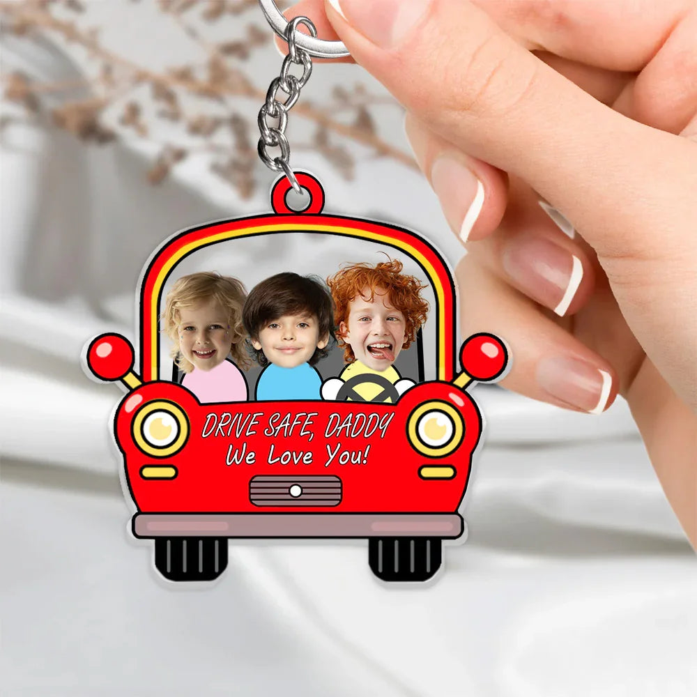 Drive Safe Daddy Handcraft Acrylic Keychain - Histozing
