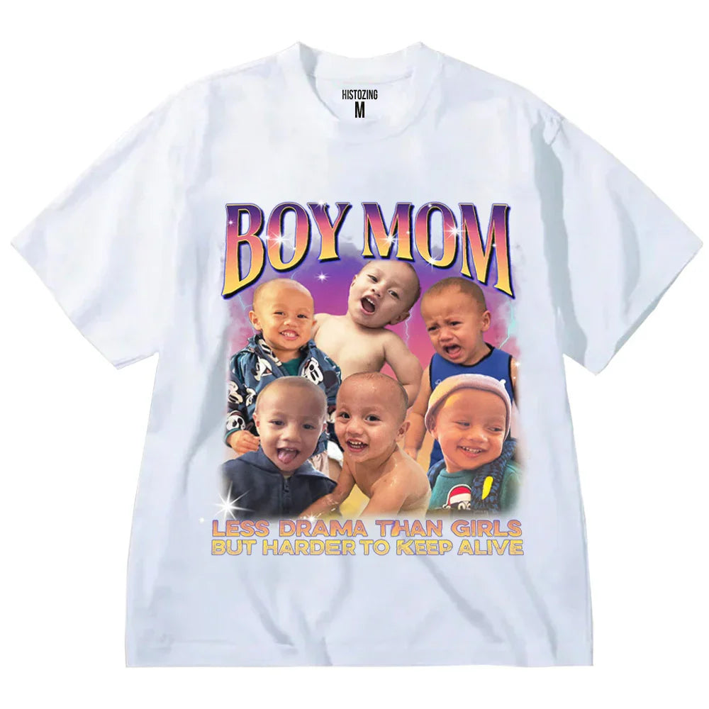 "Boy Mom" Handcraft Tee - Histozing