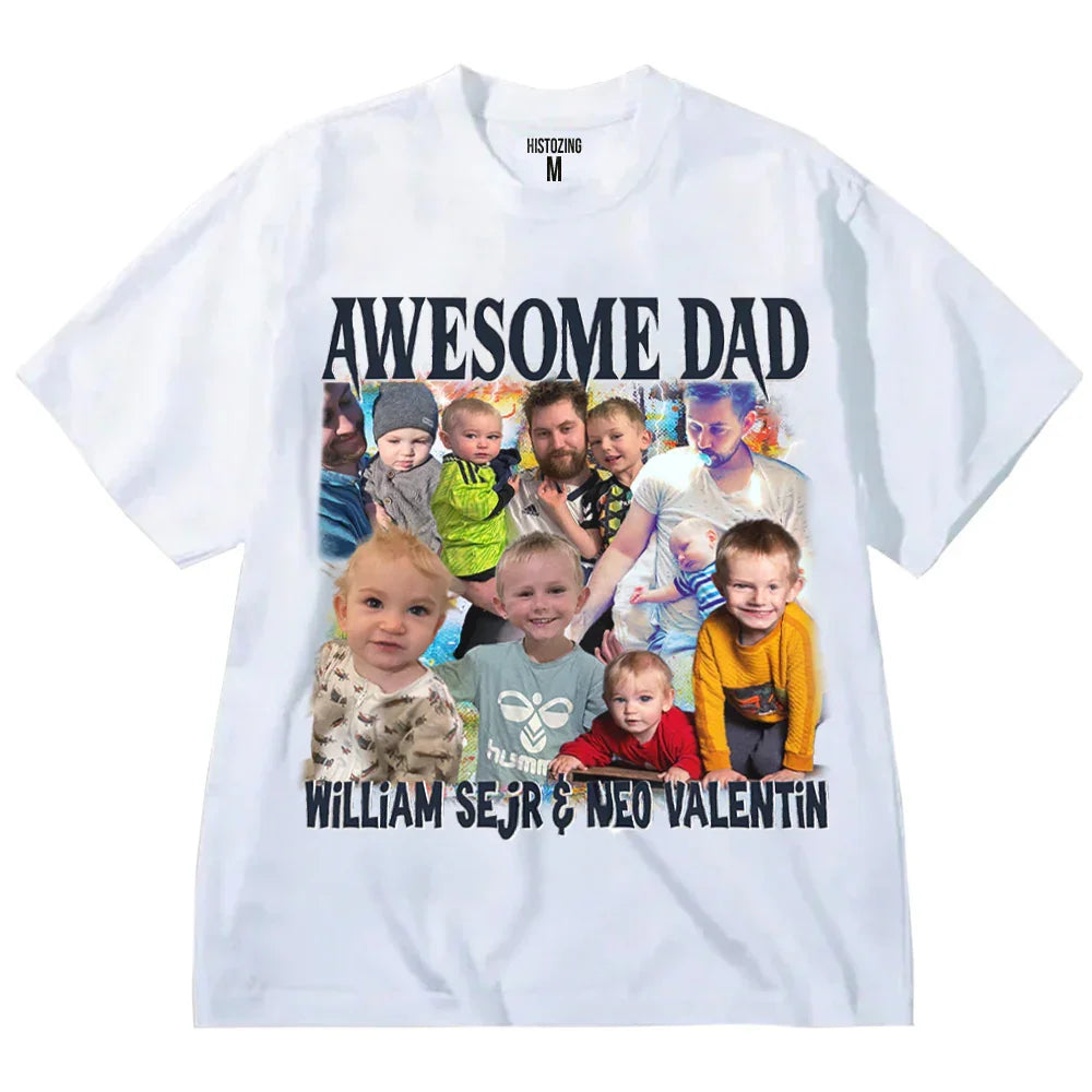 "Awesome Dad" Handcraft Tee - Histozing