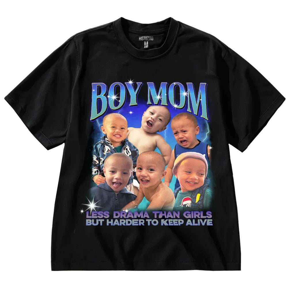 "Boy Mom" Handcraft Tee - Histozing