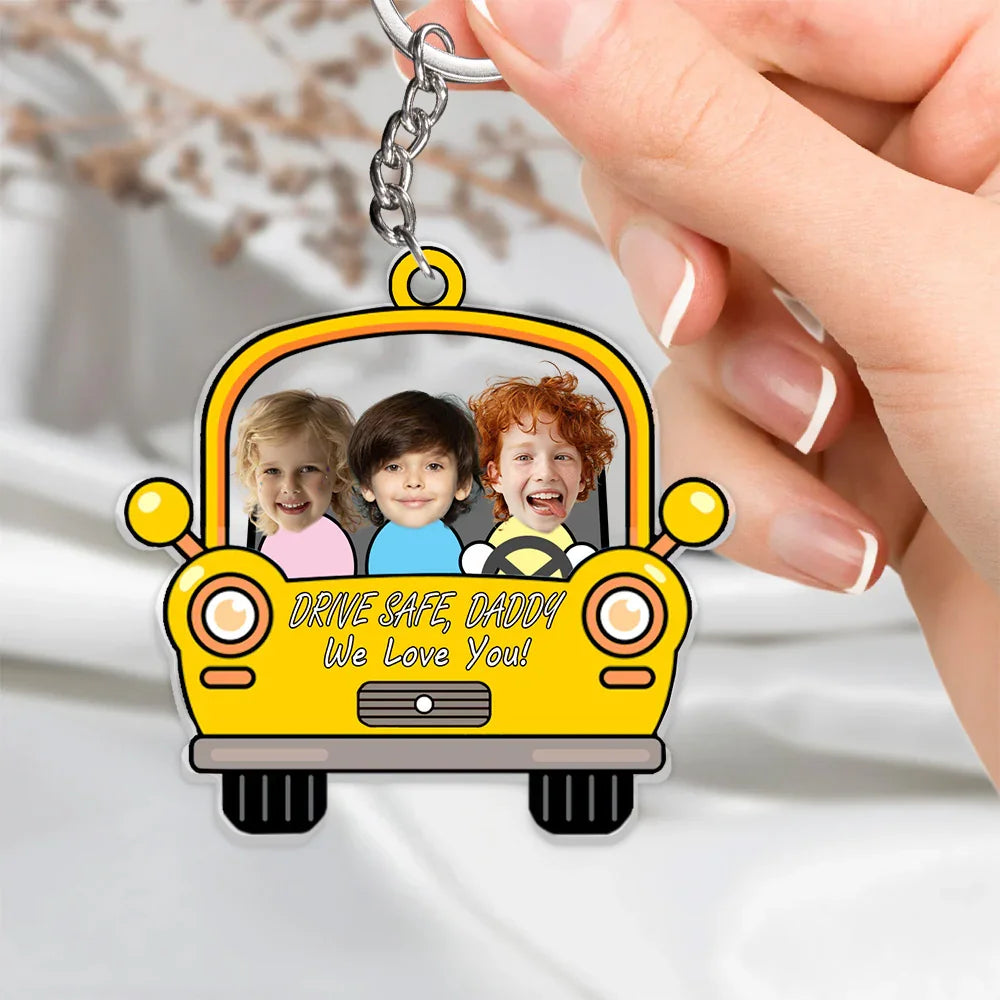 Drive Safe Daddy Handcraft Acrylic Keychain - Histozing