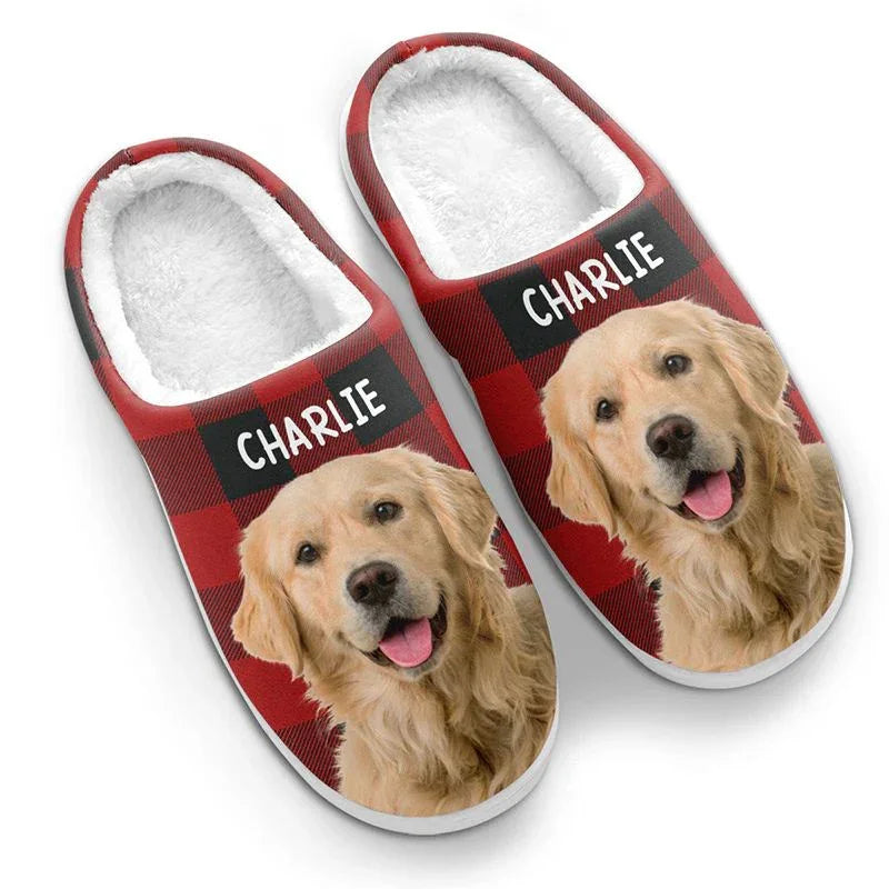 "Happiness Is a Warm Puppy" Handcraft Slippers - Histozing