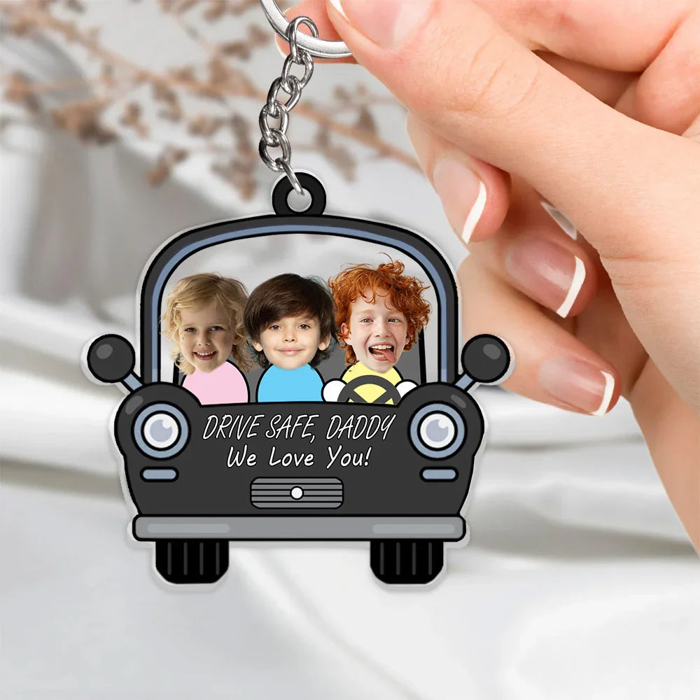 Drive Safe Daddy Handcraft Acrylic Keychain - Histozing