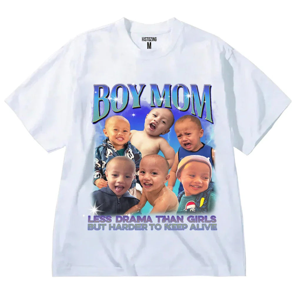 "Boy Mom" Handcraft Tee - Histozing