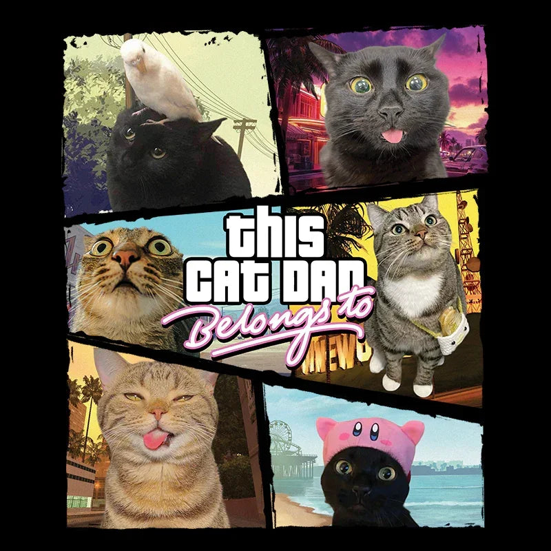 "This Cat Mom/Dad Belongs to" Handcraft Tee - Histozing