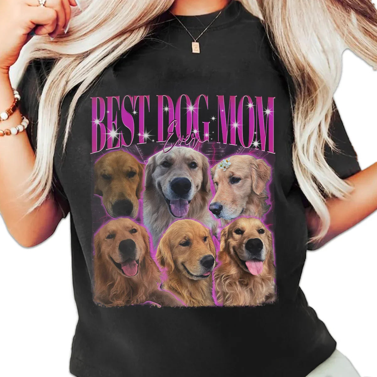 "Best Dog Mom Ever" Handcraft Tee - Histozing