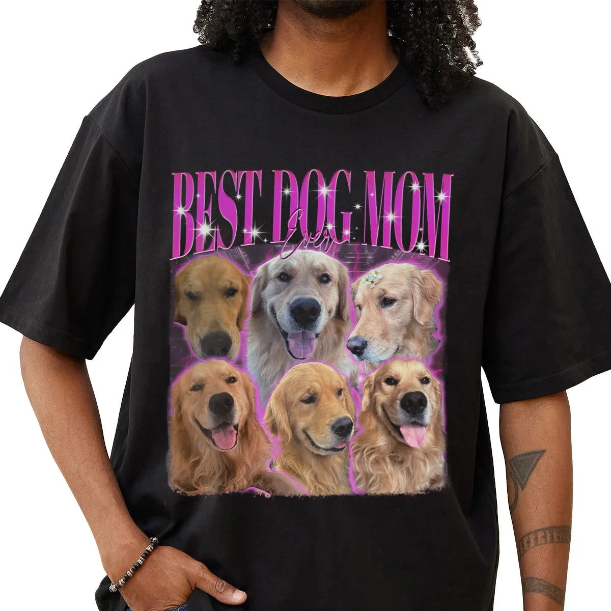 "Best Dog Mom Ever" Handcraft Tee - Histozing