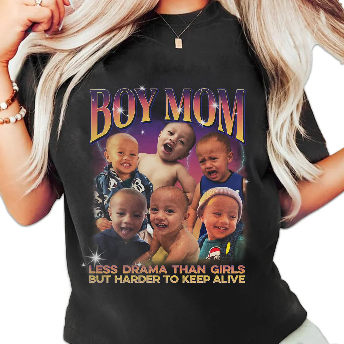 "Boy Mom" Handcraft Tee - Histozing