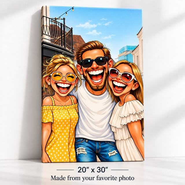 Caricature Portrait Canvas