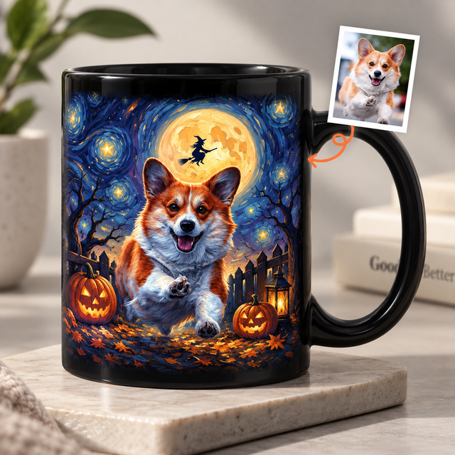 Water Color Mug Pet Halloween