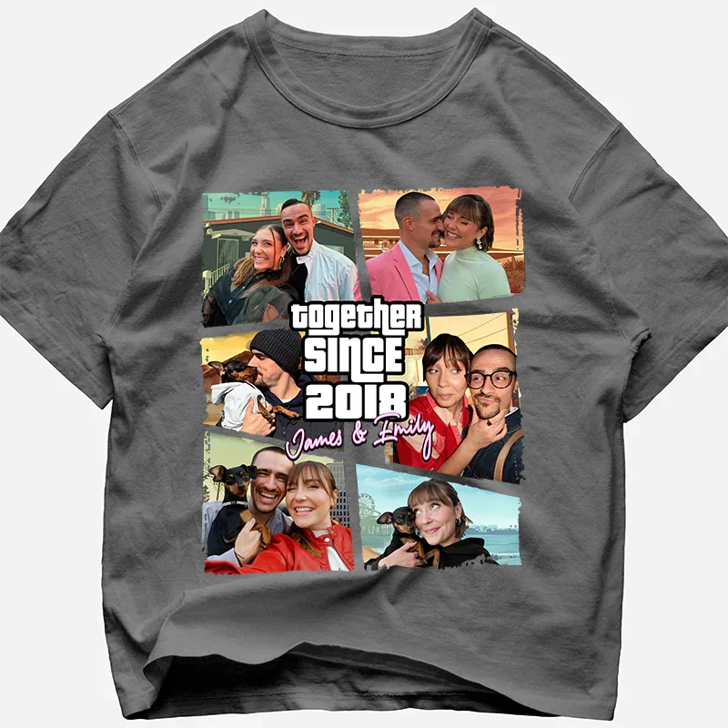 "Together Since - Trendy Style" Handcraft Tee - Histozing