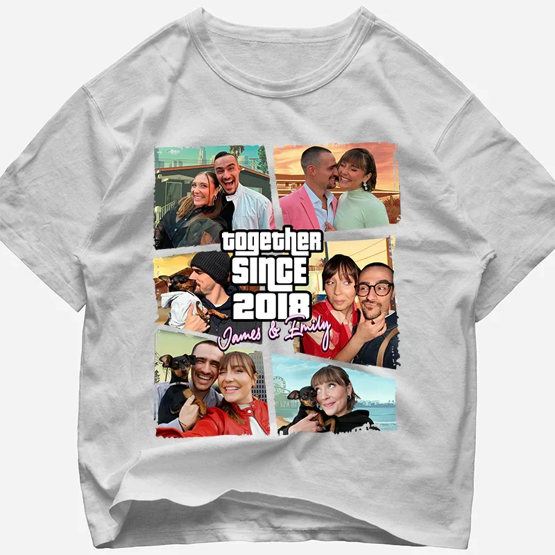 "Together Since - Trendy Style" Handcraft Tee - Histozing