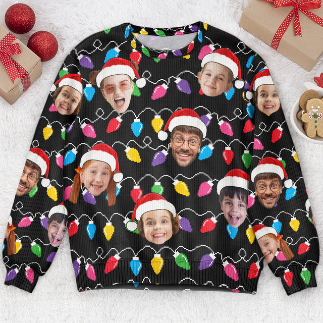 Silly Xmas LEDs Ugly Sweater
