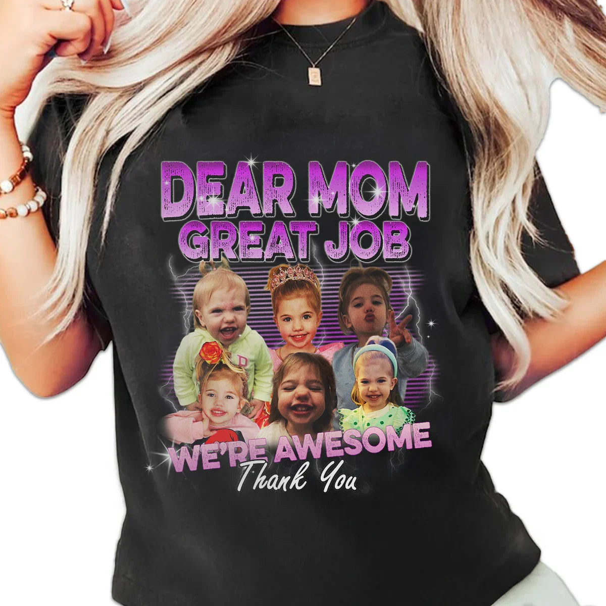 "Dear Mom Great Job" Handcraft Tee - Histozing