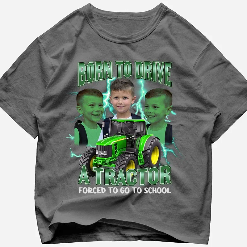 "Tractor" Kid Handcraft Tee - Histozing