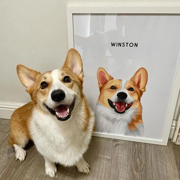 Pet Portrait Wall Art Poster