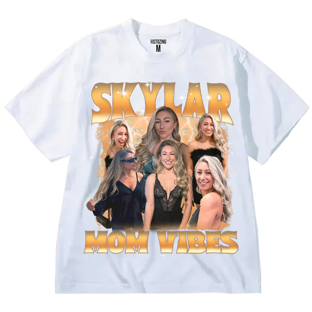 "Mom Vibes" Handcraft Tee - Histozing