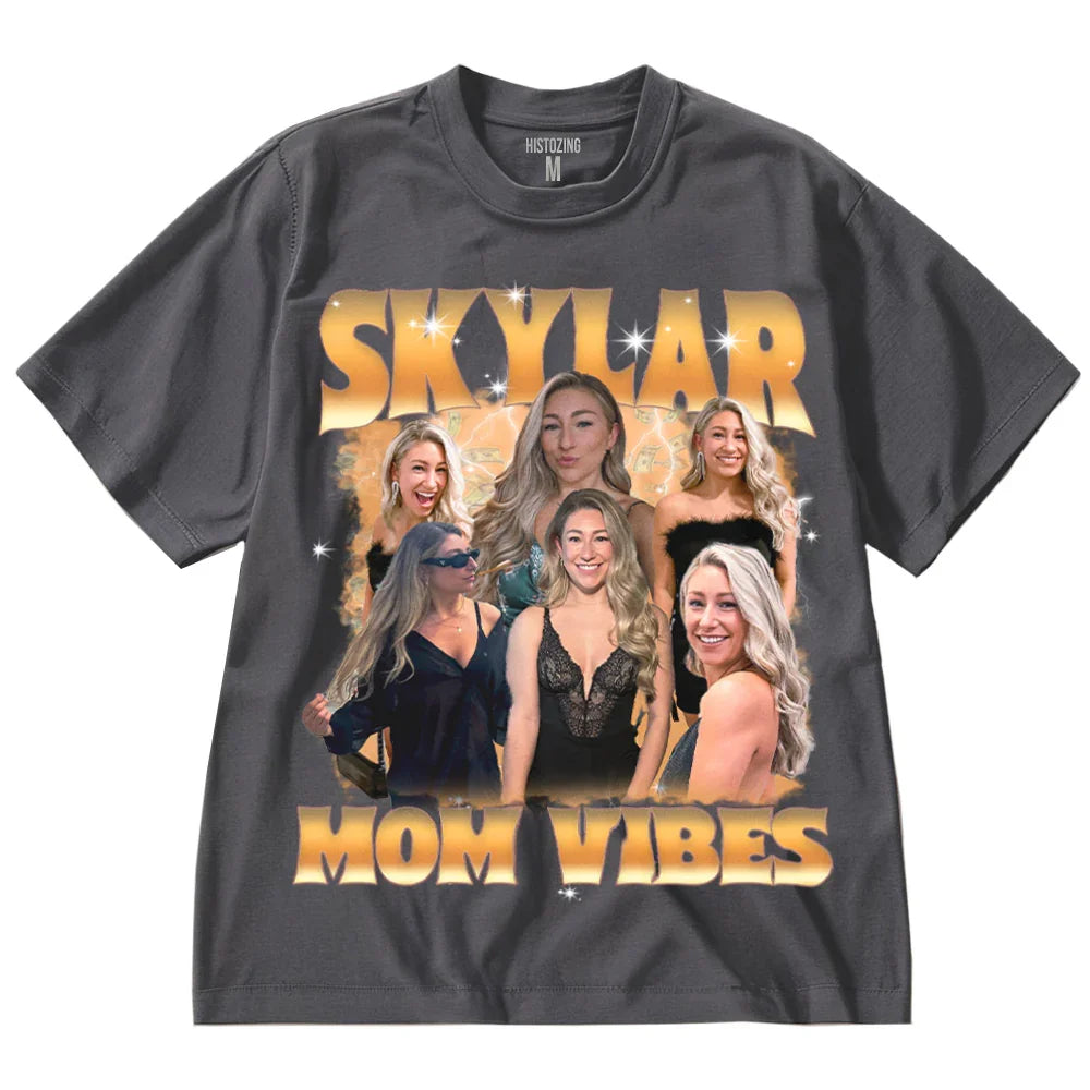 "Mom Vibes" Handcraft Tee - Histozing