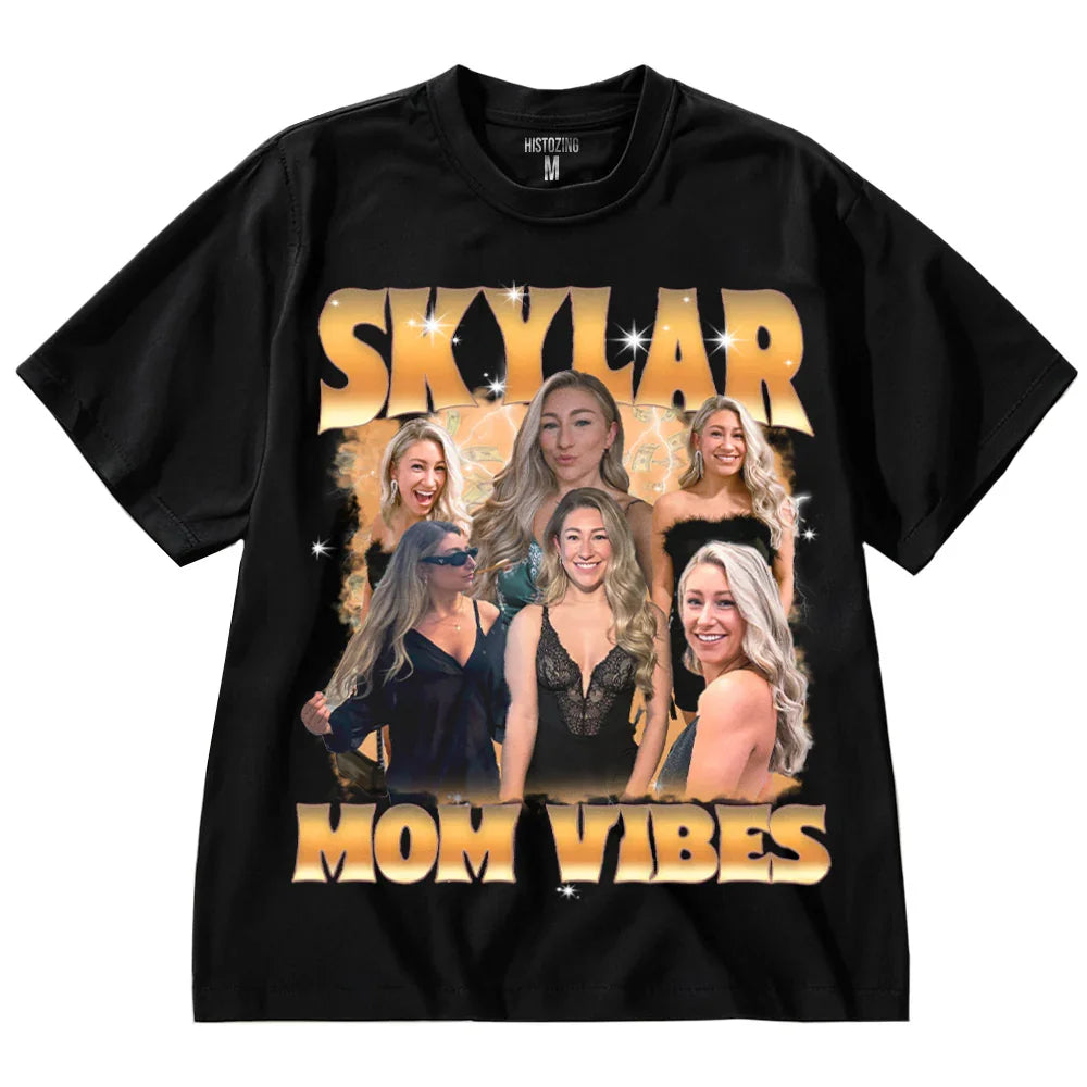 "Mom Vibes" Handcraft Tee - Histozing