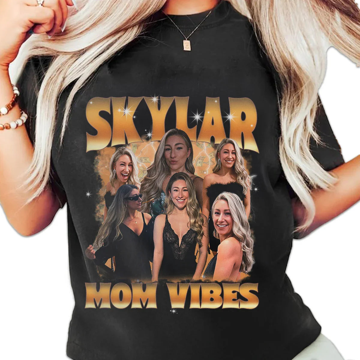 "Mom Vibes" Handcraft Tee - Histozing