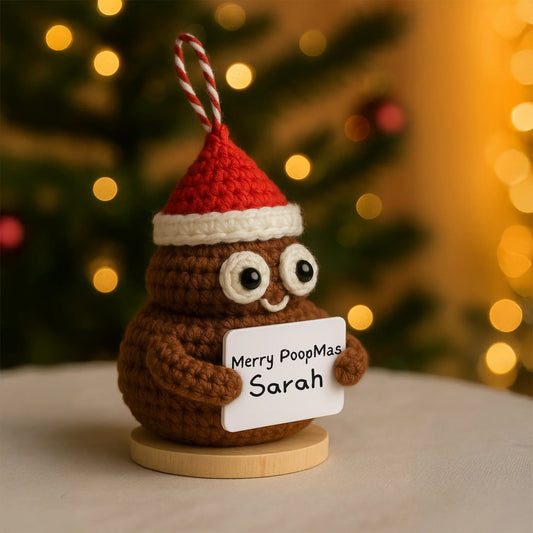 Funny Poopmas Handcraft Crochet Ornament