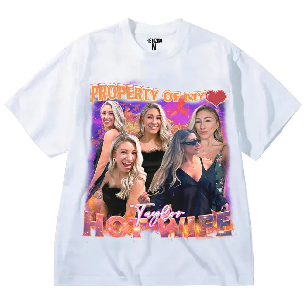 "Property of my hot wife" Handcraft Tee - Histozing