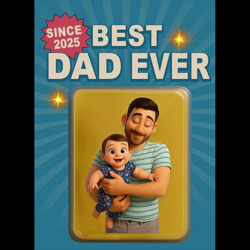 "Best Dad Ever" Handcraft Acrylic Block Plaque - Histozing