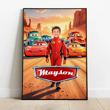 "Race Car" Wall Art Canvas