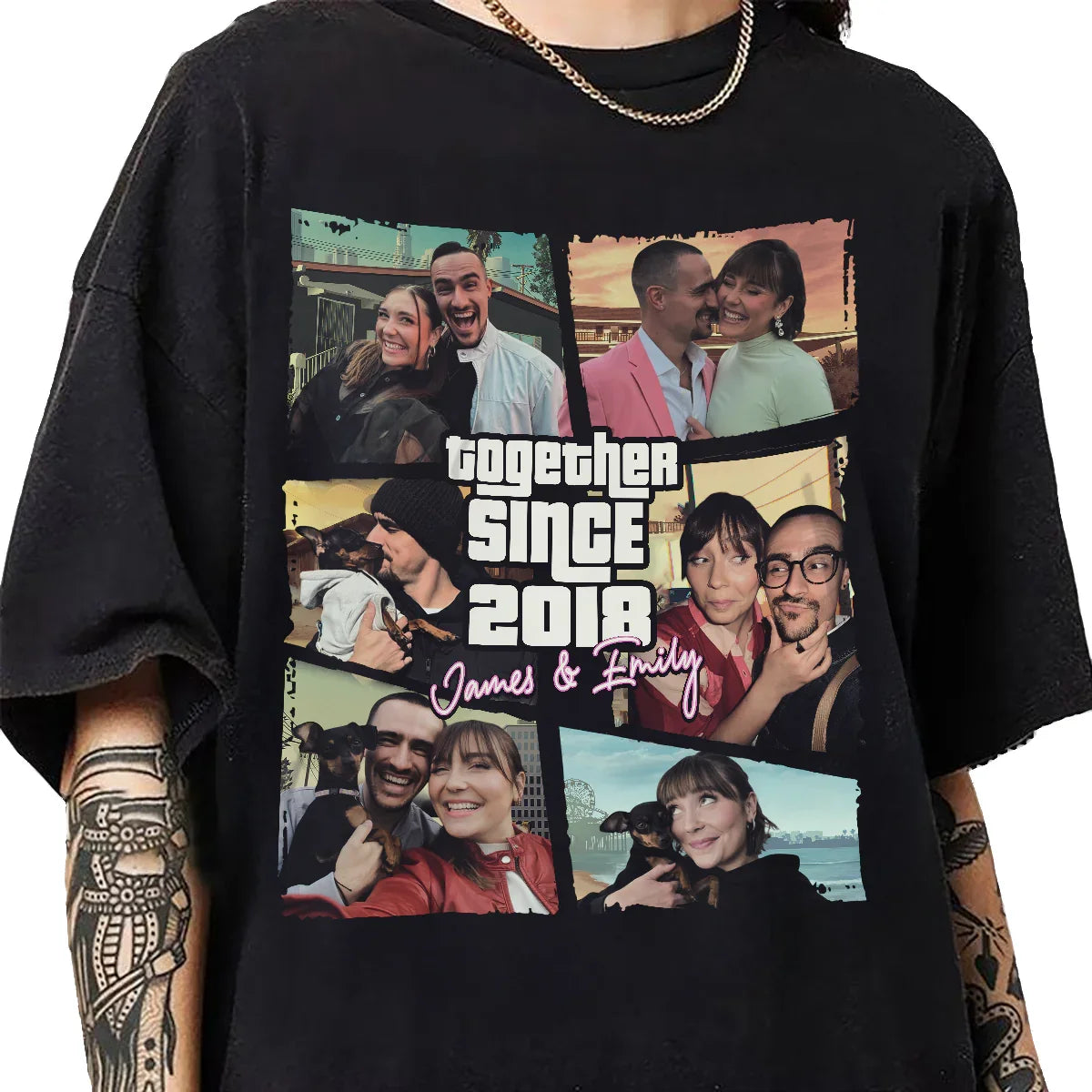 "Together Since - Trendy Style" Handcraft Tee - Histozing