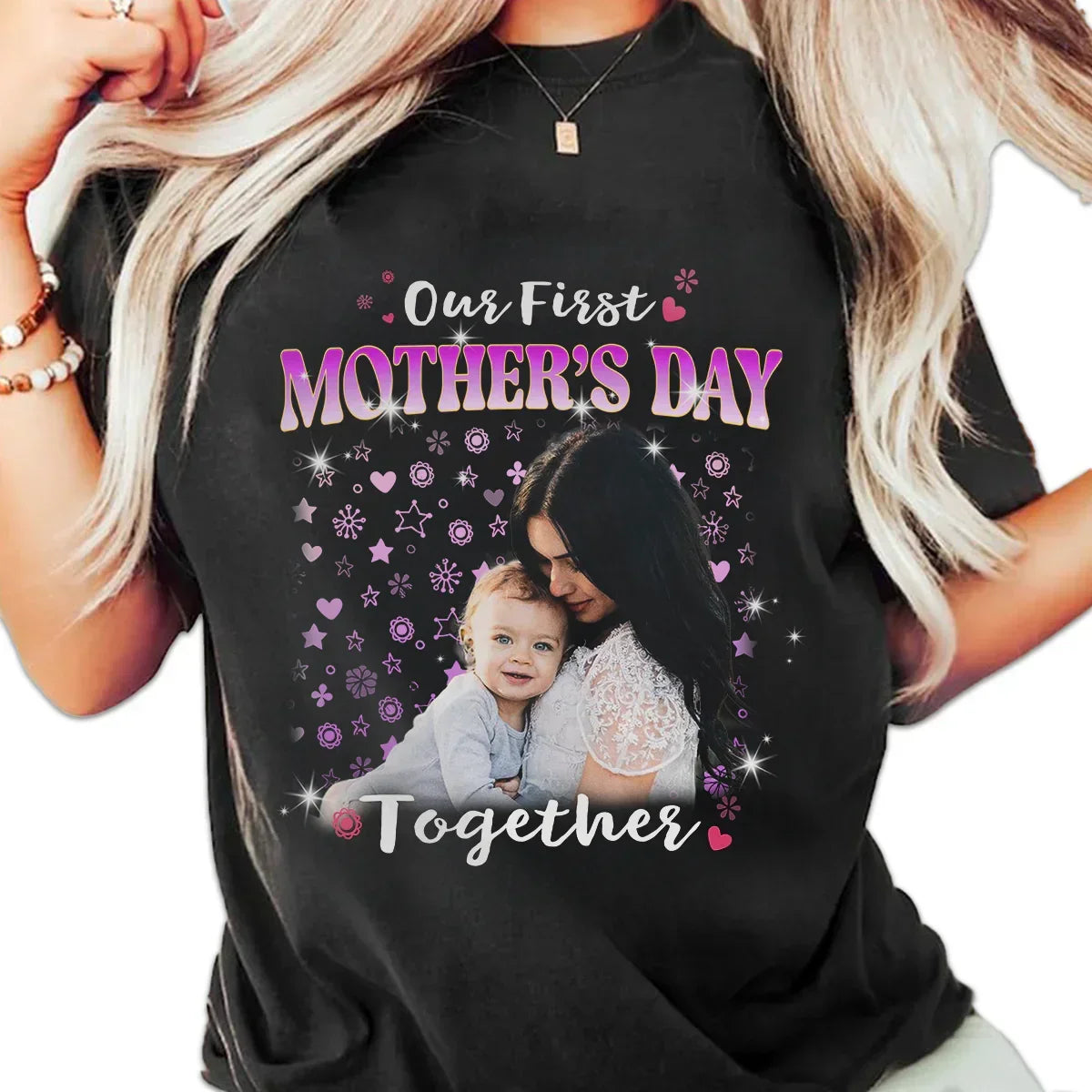"Our first Mothers day Together" Handcraft Tee - Histozing
