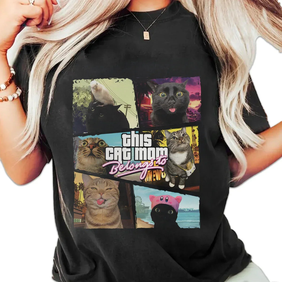 "This Cat Mom/Dad Belongs to" Handcraft Tee - Histozing