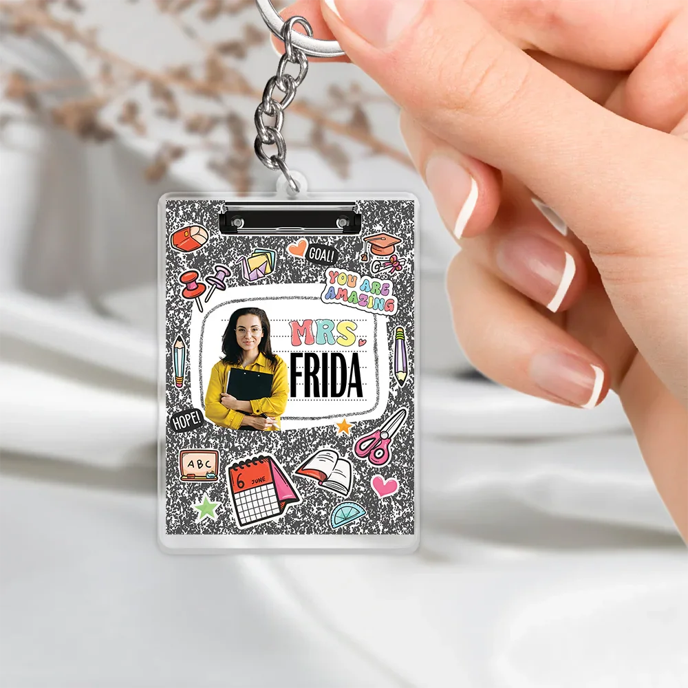 Teacher Handcraft Acrylic Keychain